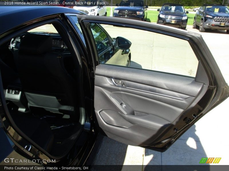 Crystal Black Pearl / Black 2018 Honda Accord Sport Sedan