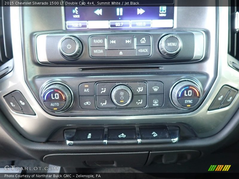 Summit White / Jet Black 2015 Chevrolet Silverado 1500 LT Double Cab 4x4