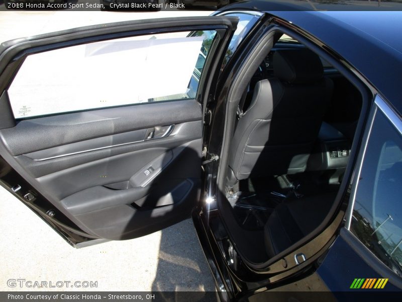 Crystal Black Pearl / Black 2018 Honda Accord Sport Sedan