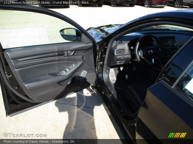 Crystal Black Pearl / Black 2018 Honda Accord Sport Sedan