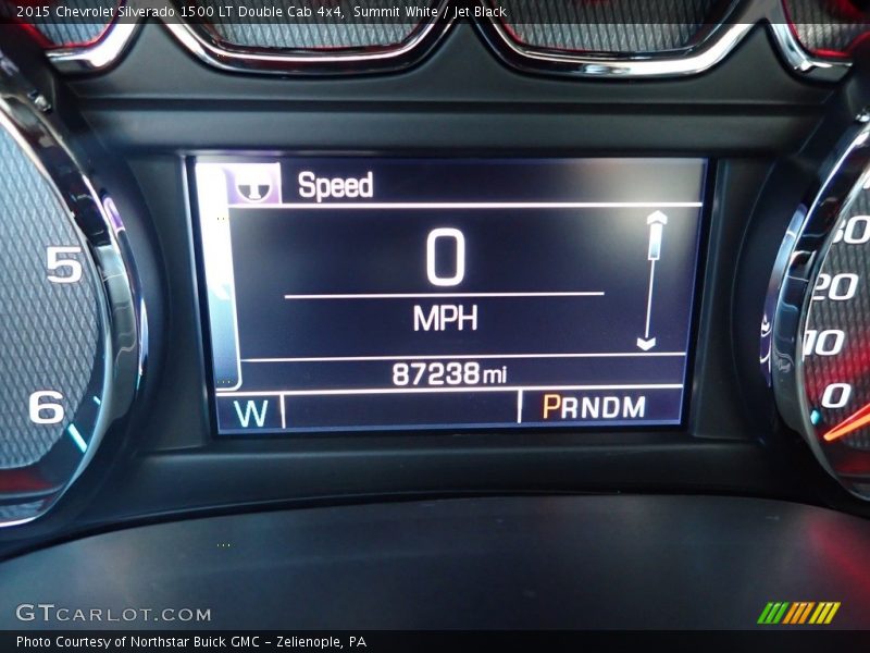 Summit White / Jet Black 2015 Chevrolet Silverado 1500 LT Double Cab 4x4