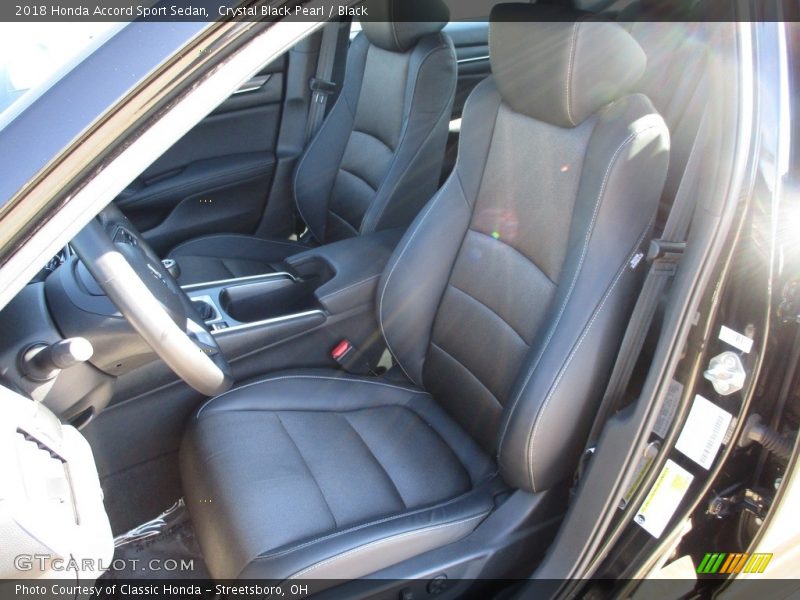 Crystal Black Pearl / Black 2018 Honda Accord Sport Sedan