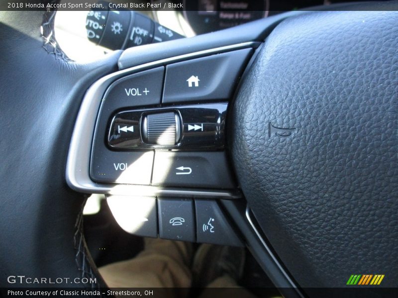 Crystal Black Pearl / Black 2018 Honda Accord Sport Sedan