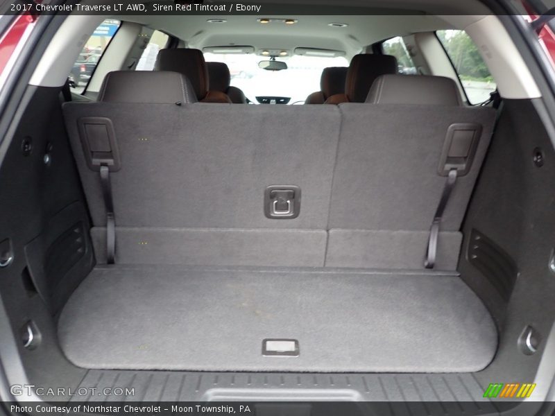 Siren Red Tintcoat / Ebony 2017 Chevrolet Traverse LT AWD