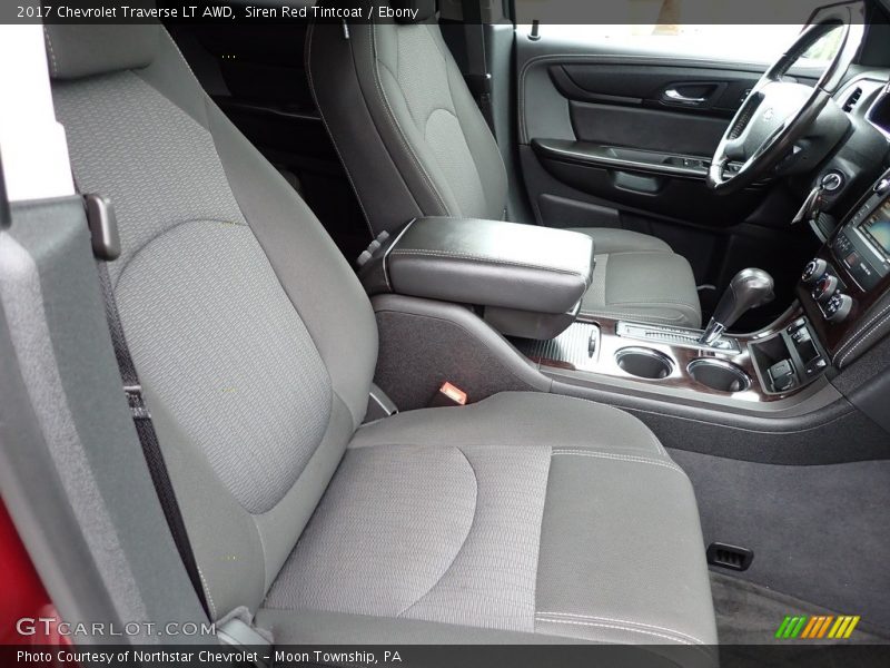 Siren Red Tintcoat / Ebony 2017 Chevrolet Traverse LT AWD