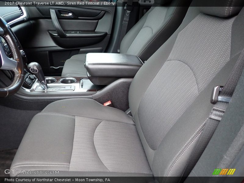 Siren Red Tintcoat / Ebony 2017 Chevrolet Traverse LT AWD
