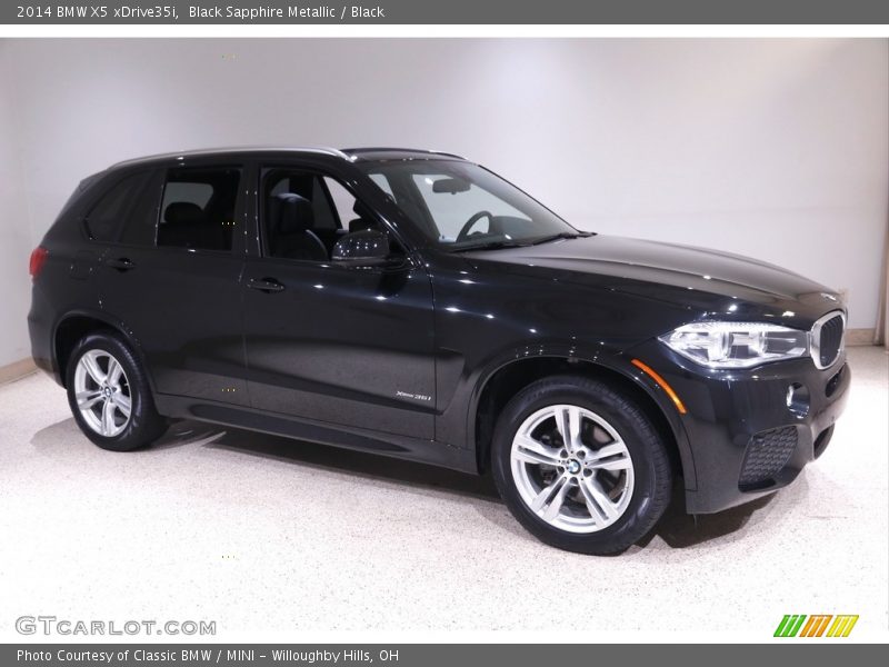 Black Sapphire Metallic / Black 2014 BMW X5 xDrive35i