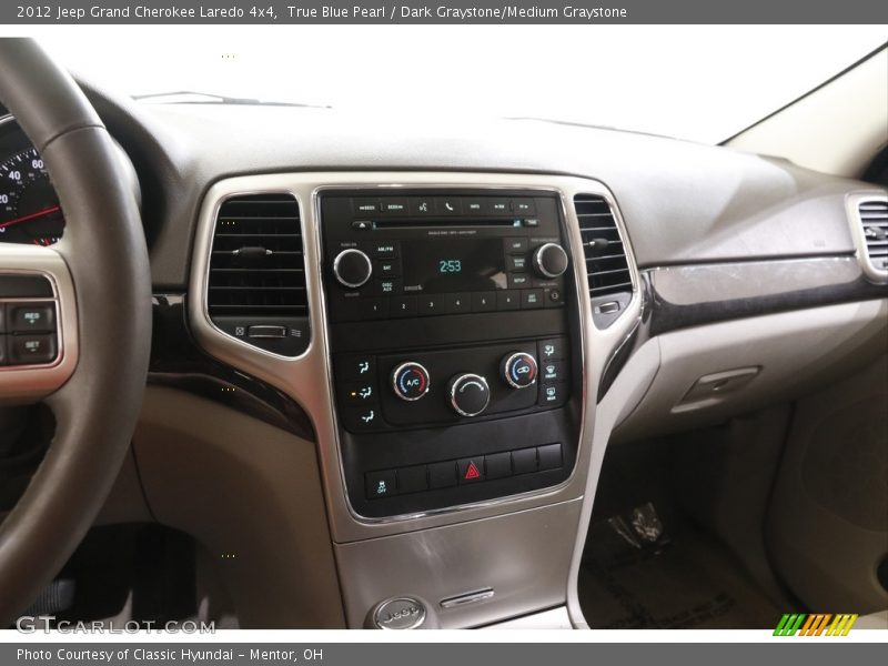 True Blue Pearl / Dark Graystone/Medium Graystone 2012 Jeep Grand Cherokee Laredo 4x4