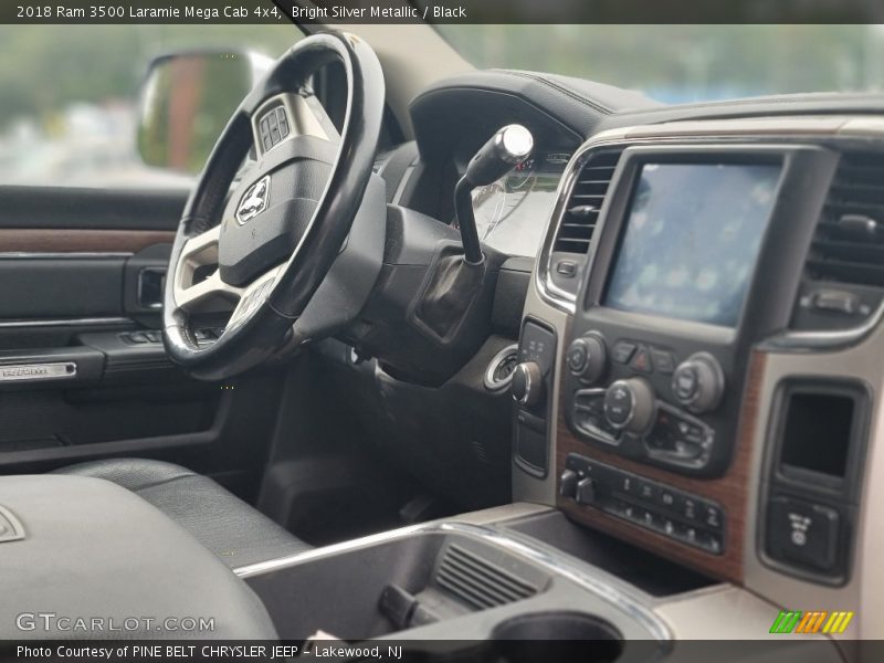 Bright Silver Metallic / Black 2018 Ram 3500 Laramie Mega Cab 4x4