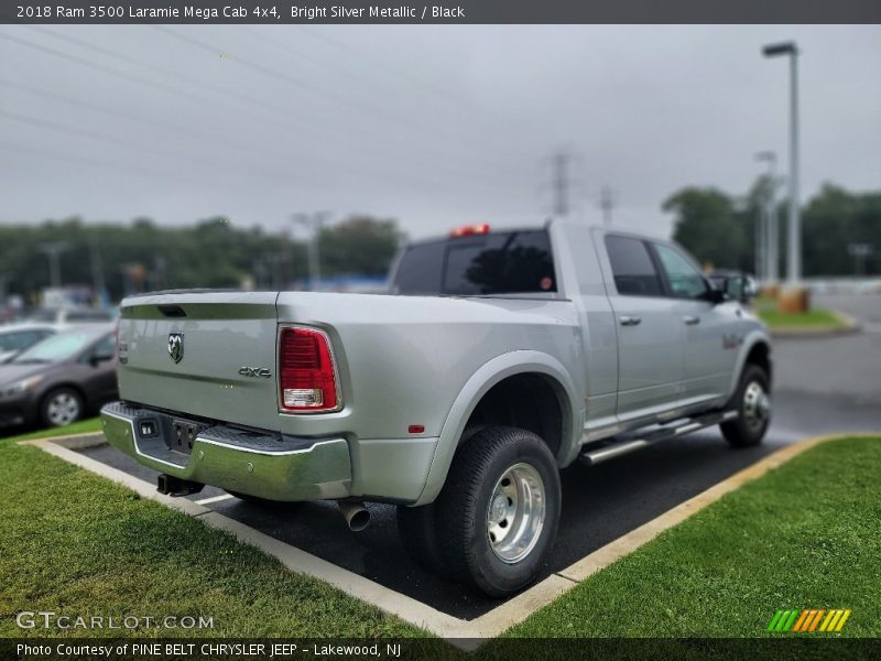 Bright Silver Metallic / Black 2018 Ram 3500 Laramie Mega Cab 4x4