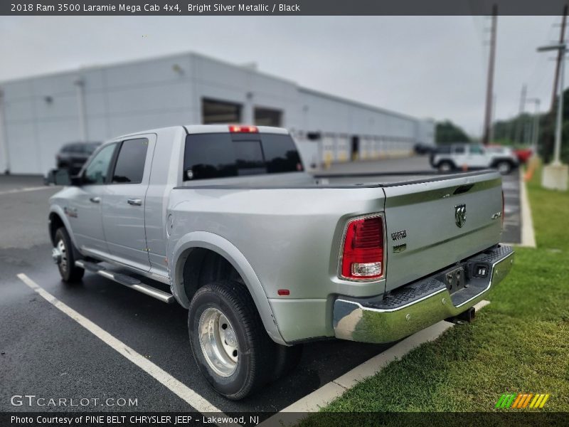 Bright Silver Metallic / Black 2018 Ram 3500 Laramie Mega Cab 4x4