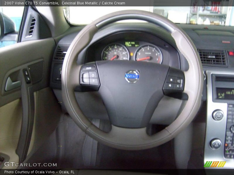 Celestial Blue Metallic / Calcite Cream 2007 Volvo C70 T5 Convertible