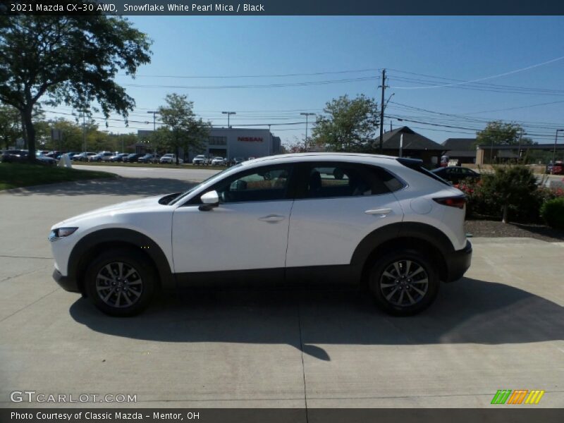 Snowflake White Pearl Mica / Black 2021 Mazda CX-30 AWD