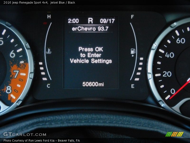 Jetset Blue / Black 2016 Jeep Renegade Sport 4x4