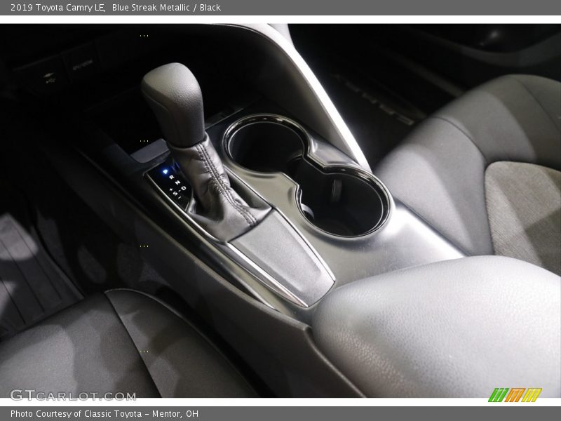 Blue Streak Metallic / Black 2019 Toyota Camry LE
