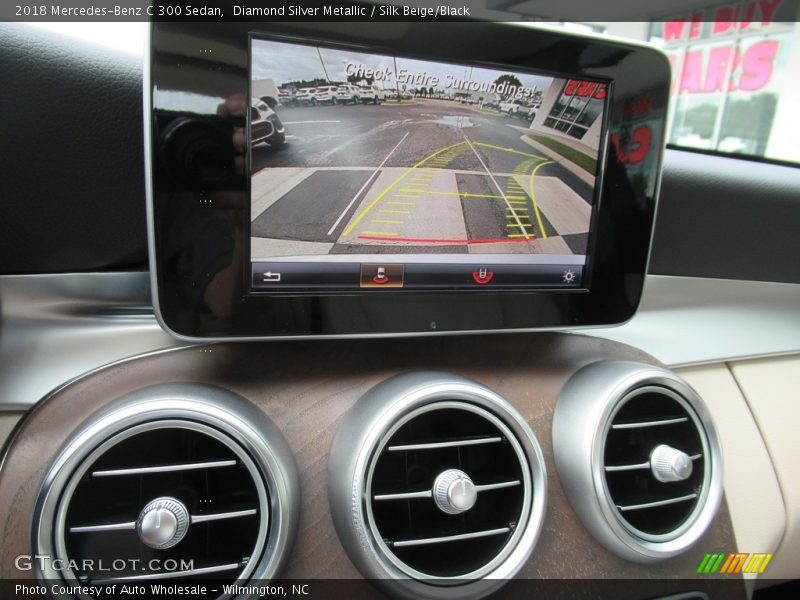 Diamond Silver Metallic / Silk Beige/Black 2018 Mercedes-Benz C 300 Sedan
