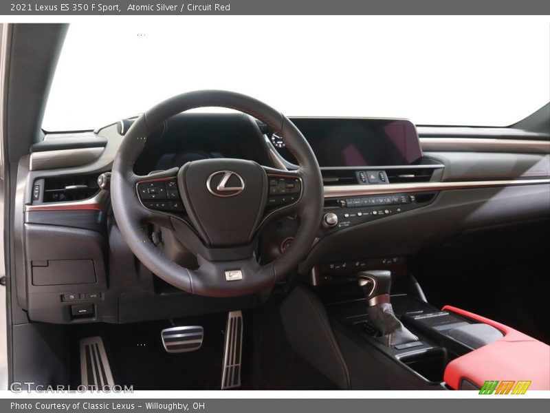 Atomic Silver / Circuit Red 2021 Lexus ES 350 F Sport
