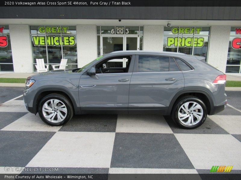 Pure Gray / Titan Black 2020 Volkswagen Atlas Cross Sport SE 4Motion