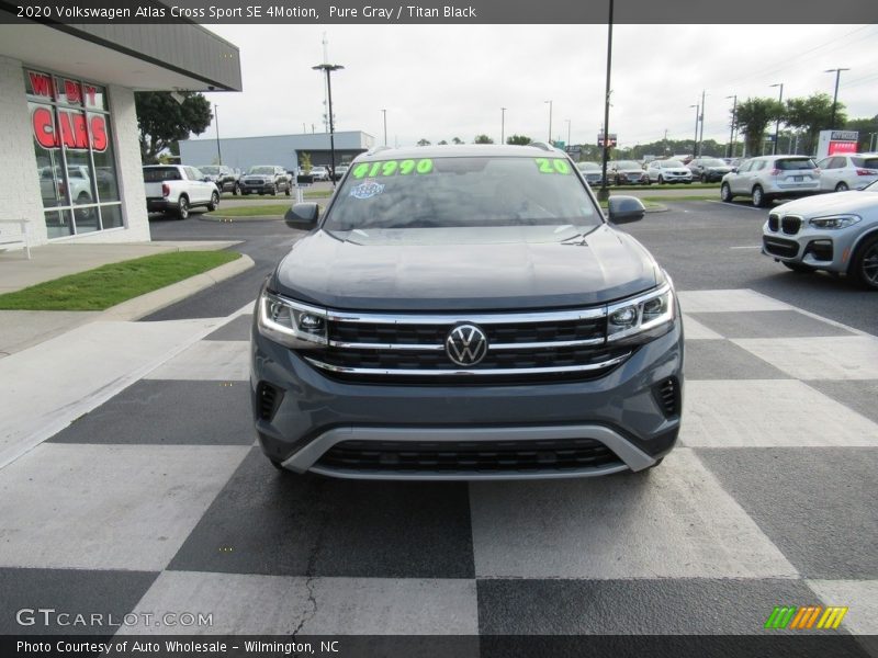 Pure Gray / Titan Black 2020 Volkswagen Atlas Cross Sport SE 4Motion