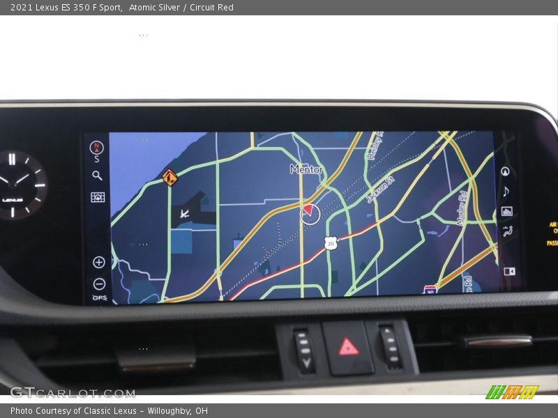 Navigation of 2021 ES 350 F Sport