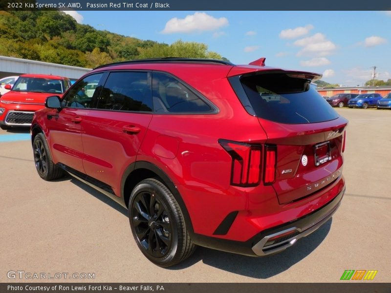 Passion Red Tint Coat / Black 2022 Kia Sorento SX AWD