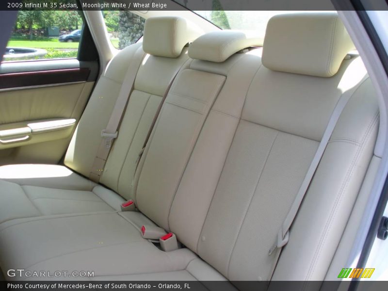 Moonlight White / Wheat Beige 2009 Infiniti M 35 Sedan