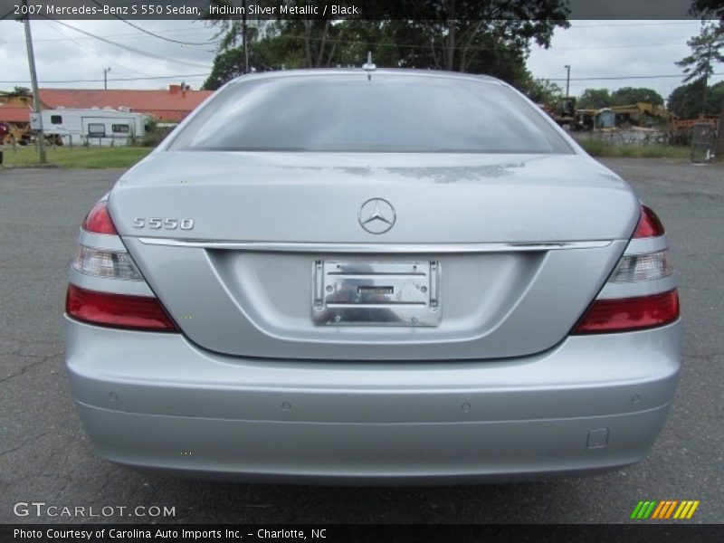 Iridium Silver Metallic / Black 2007 Mercedes-Benz S 550 Sedan