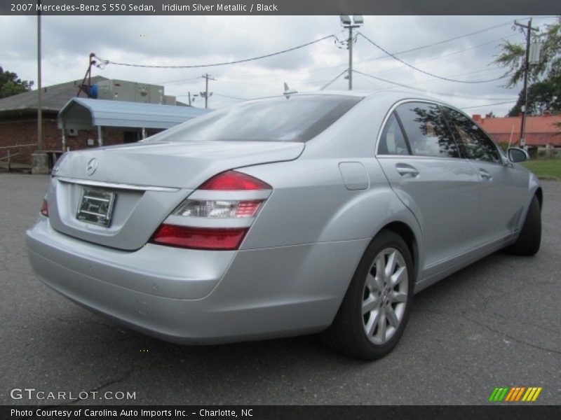 Iridium Silver Metallic / Black 2007 Mercedes-Benz S 550 Sedan