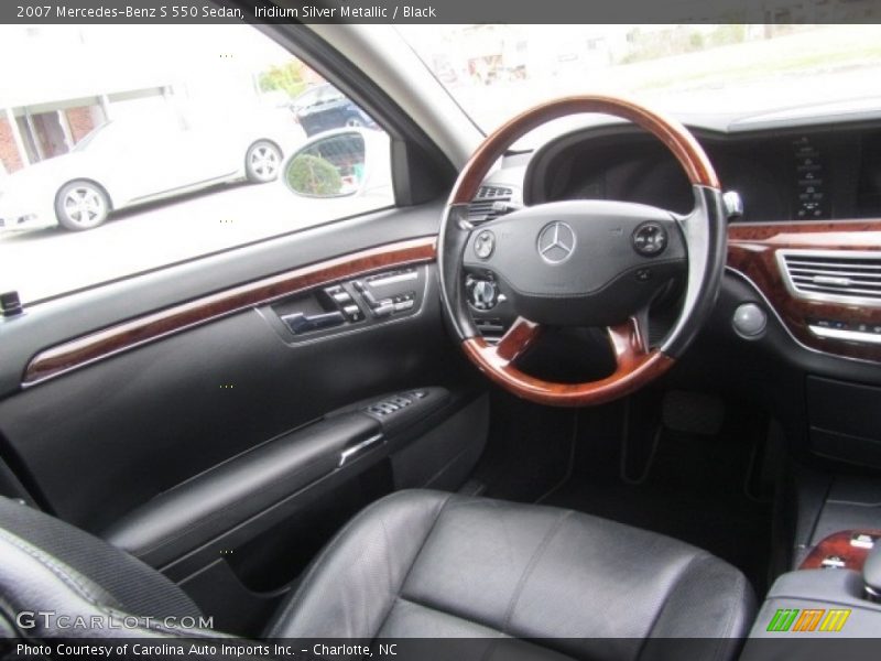Iridium Silver Metallic / Black 2007 Mercedes-Benz S 550 Sedan