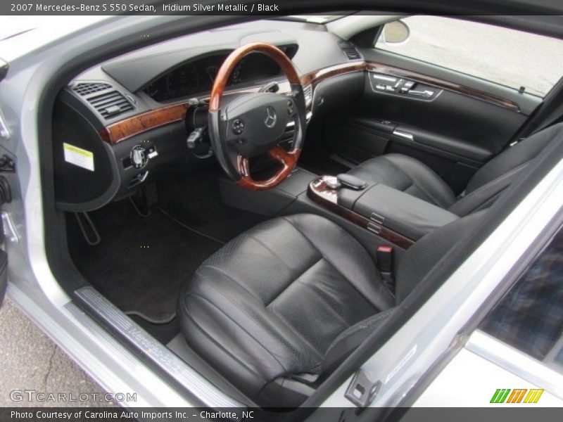 Iridium Silver Metallic / Black 2007 Mercedes-Benz S 550 Sedan