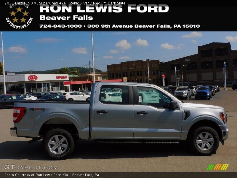 Iconic Silver / Medium Dark Slate 2021 Ford F150 XL SuperCrew 4x4