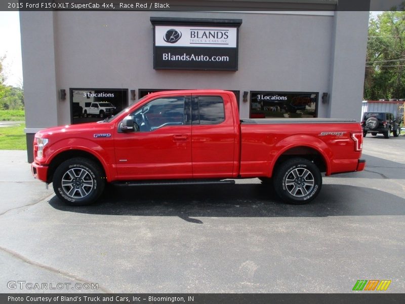 Race Red / Black 2015 Ford F150 XLT SuperCab 4x4