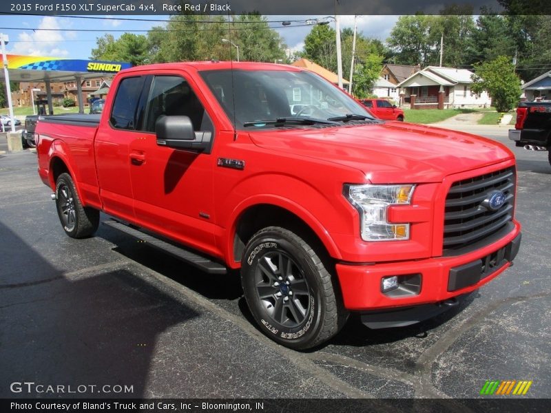 Race Red / Black 2015 Ford F150 XLT SuperCab 4x4