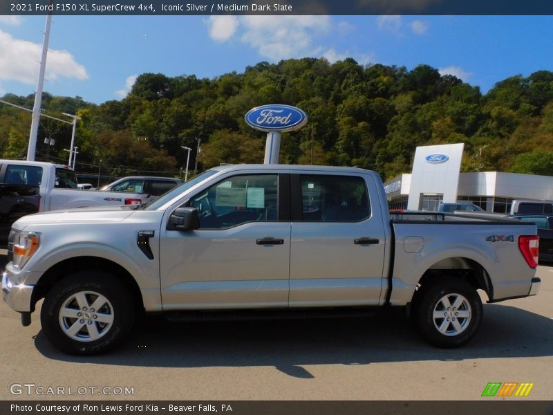 Iconic Silver / Medium Dark Slate 2021 Ford F150 XL SuperCrew 4x4