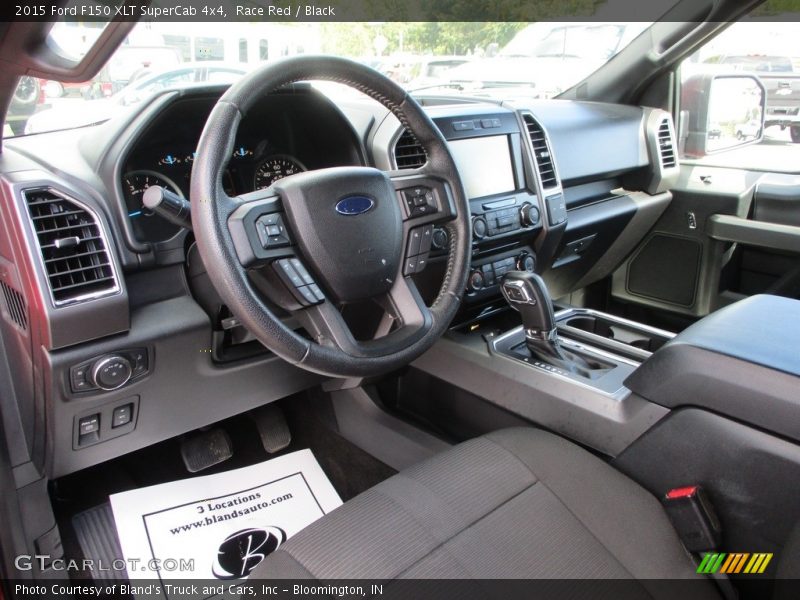 Race Red / Black 2015 Ford F150 XLT SuperCab 4x4