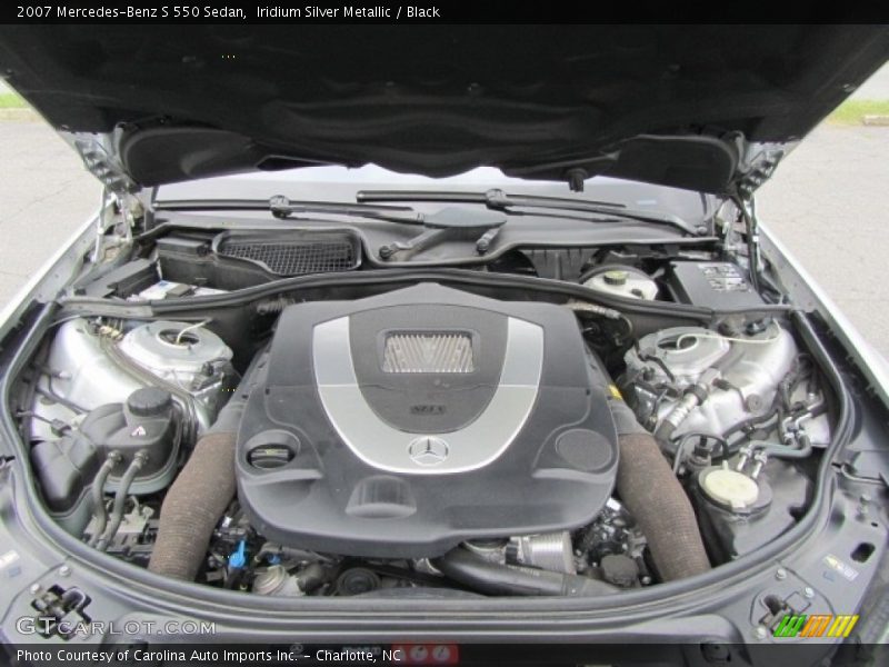Iridium Silver Metallic / Black 2007 Mercedes-Benz S 550 Sedan