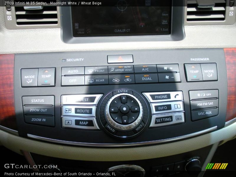 Moonlight White / Wheat Beige 2009 Infiniti M 35 Sedan