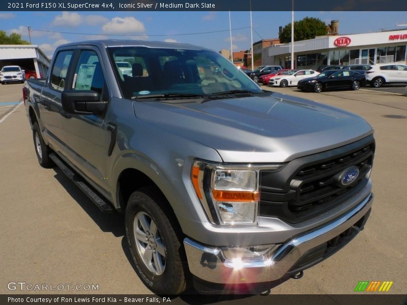 Iconic Silver / Medium Dark Slate 2021 Ford F150 XL SuperCrew 4x4