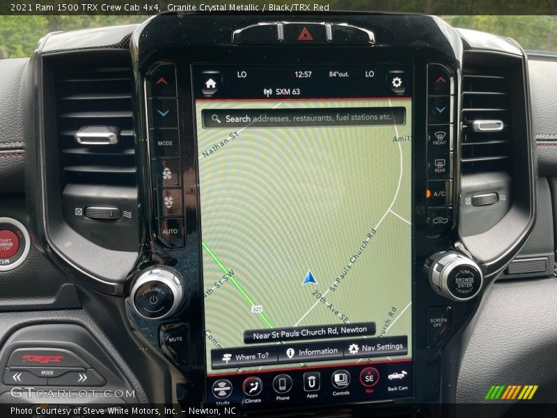Navigation of 2021 1500 TRX Crew Cab 4x4