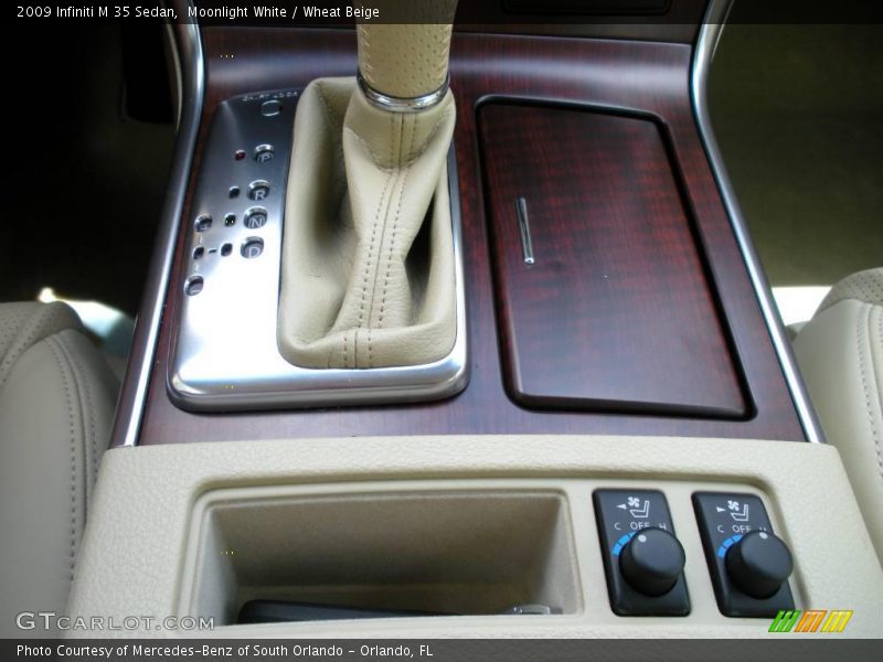Moonlight White / Wheat Beige 2009 Infiniti M 35 Sedan