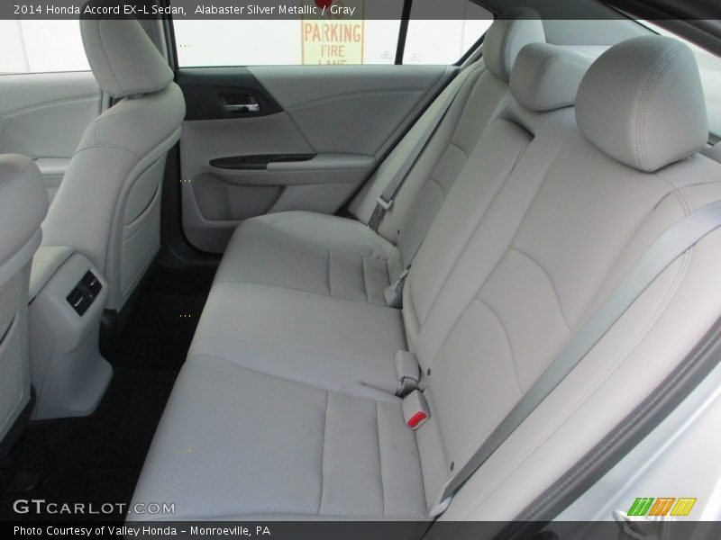 Alabaster Silver Metallic / Gray 2014 Honda Accord EX-L Sedan