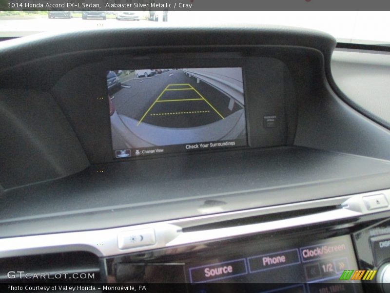 Alabaster Silver Metallic / Gray 2014 Honda Accord EX-L Sedan
