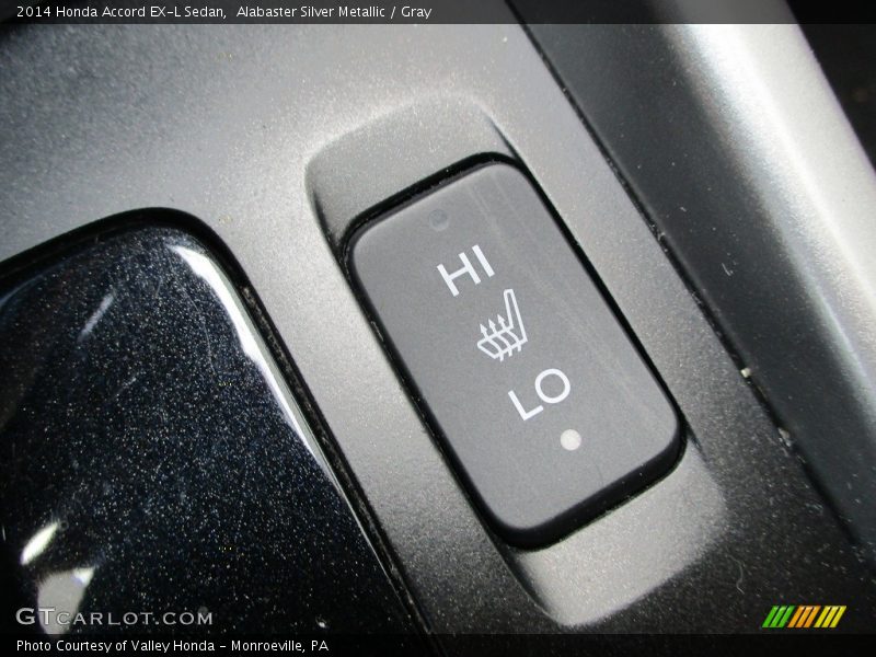 Alabaster Silver Metallic / Gray 2014 Honda Accord EX-L Sedan