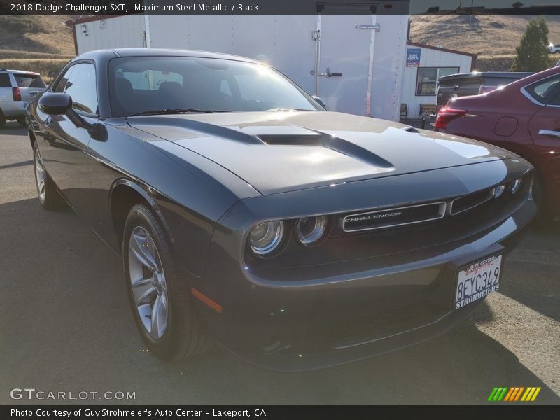 Maximum Steel Metallic / Black 2018 Dodge Challenger SXT