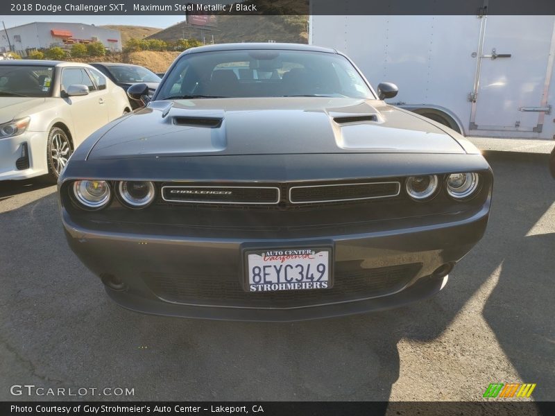 Maximum Steel Metallic / Black 2018 Dodge Challenger SXT