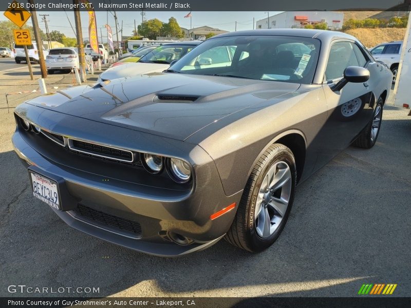 Maximum Steel Metallic / Black 2018 Dodge Challenger SXT