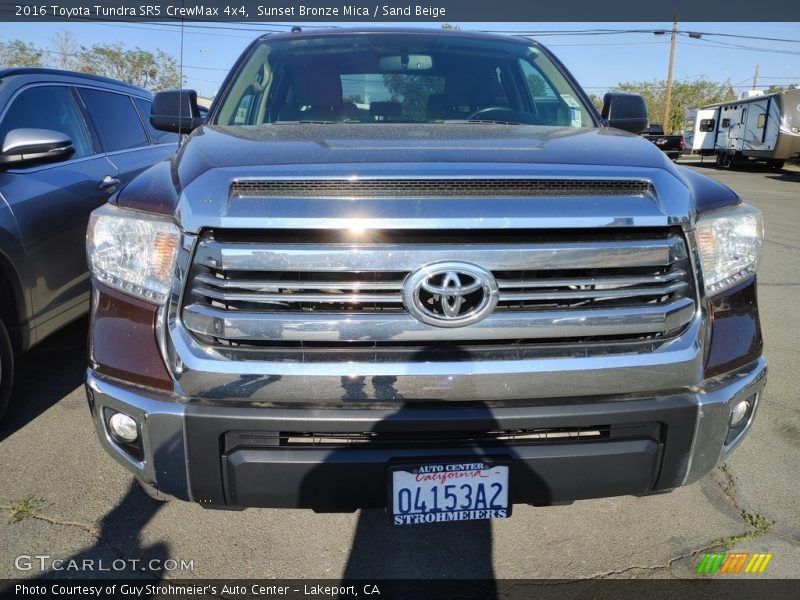Sunset Bronze Mica / Sand Beige 2016 Toyota Tundra SR5 CrewMax 4x4