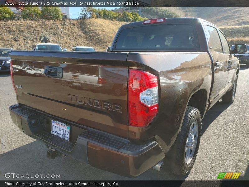 Sunset Bronze Mica / Sand Beige 2016 Toyota Tundra SR5 CrewMax 4x4