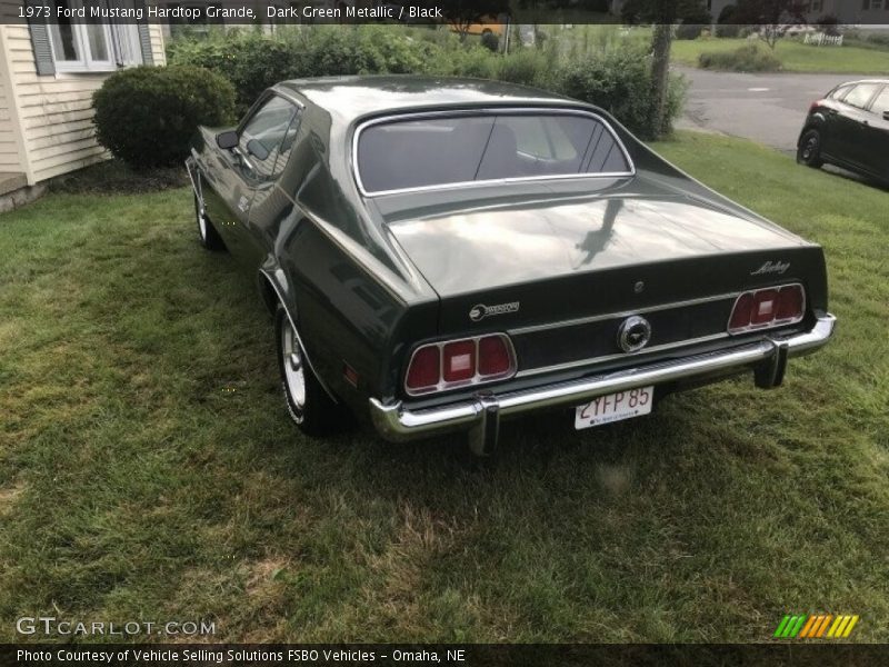 Dark Green Metallic / Black 1973 Ford Mustang Hardtop Grande