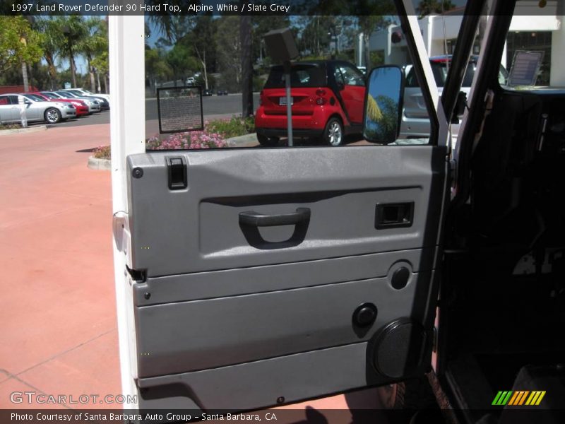 Alpine White / Slate Grey 1997 Land Rover Defender 90 Hard Top